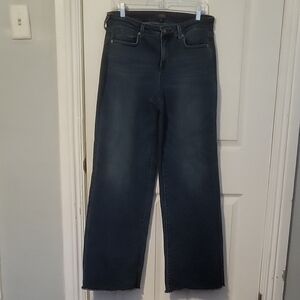 NYDJ Raw Hem Wide Leg Jeans